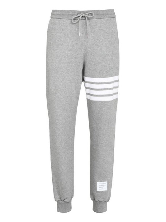 Men's Classic Loopback Engineered 4-Bar Sweatpants Light Grey - THOM BROWNE - BALAAN 1