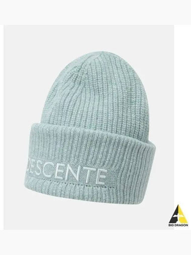 Logo Embroidered Bulky Beanie Mint SP423UKCO2 - DESCENTE - BALAAN 1