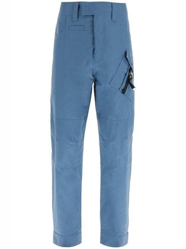 Logo Buckle Straight Pants Blue - DIOR - BALAAN 1