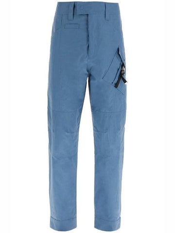 Logo Buckle Straight Pants Blue - DIOR - BALAAN 1