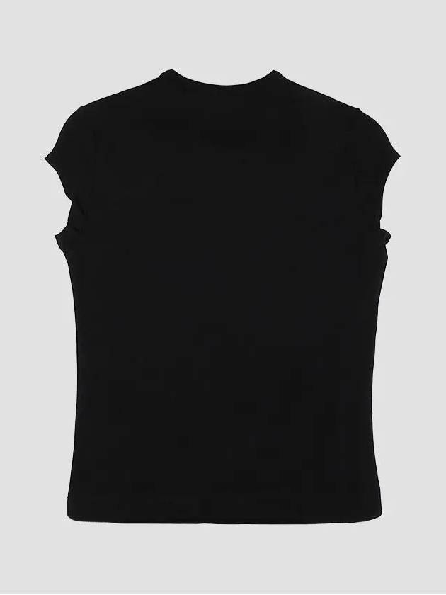 T Angie Peekaboo Logo Short Sleeve T-Shirt Black - DIESEL - BALAAN 4