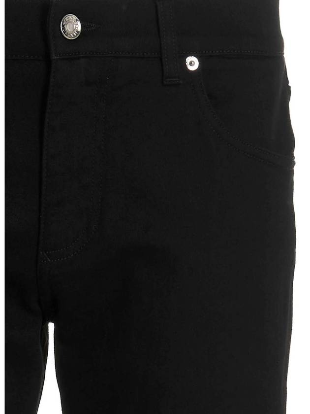 Men's Slim Fit Stretch Jeans Black - DOLCE&GABBANA - BALAAN 2