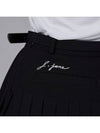 Golf Wear Uncut Belt Pleated Skirt Black - J JANE - BALAAN 5