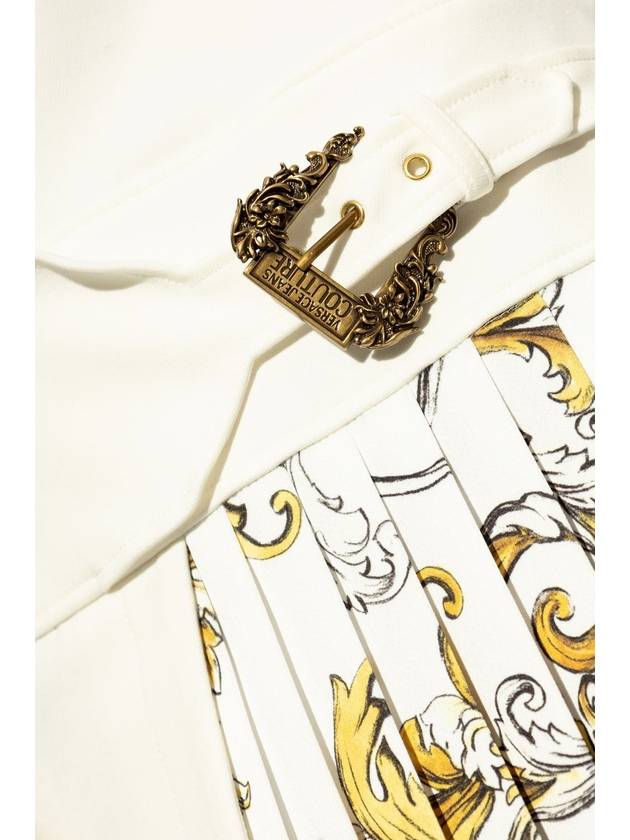 Versace Jeans Couture Dress With Decorative Appliqué, Women's, White - VERSACE - BALAAN 5