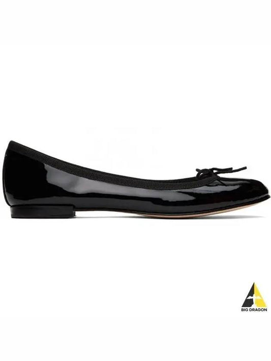 Women's Cendrillon Leather Ballerinas Flat Black - REPETTO - BALAAN 2