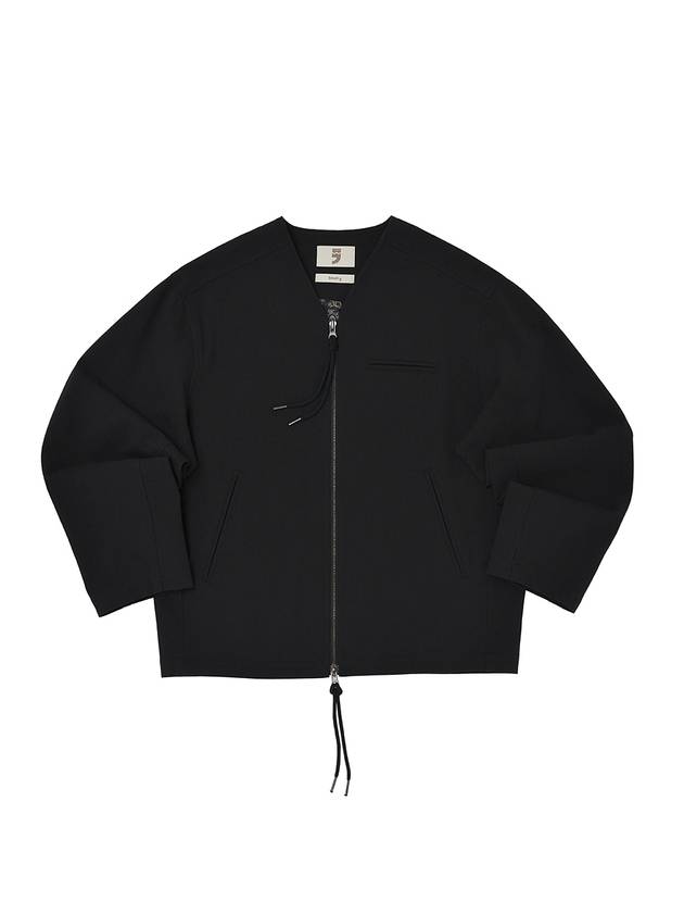 EARTH COTTON Y ZIP UP JACKET Black - A NOTHING - BALAAN 1