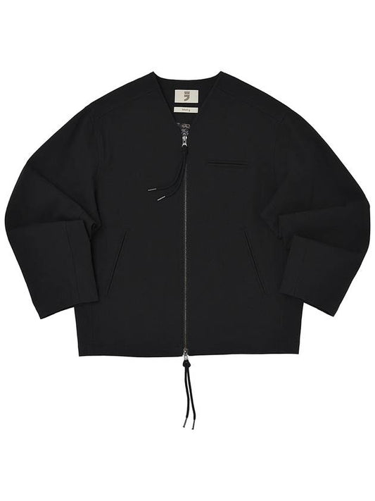 EARTH COTTON Y ZIP UP JACKET Black - A NOTHING - BALAAN 1