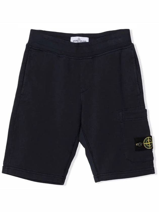 Kids Junior Straight Pants 761661840V0029 Black - STONE ISLAND - BALAAN 2