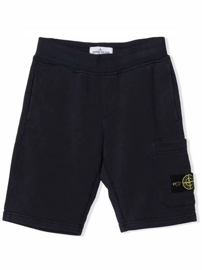 Kids Junior Straight Pants 761661840V0029 Black - STONE ISLAND - BALAAN 2