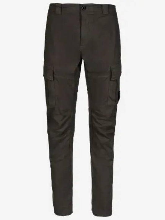 Lens Patch Stretch Satin Cargo Straight Pants Grey - CP COMPANY - BALAAN 2