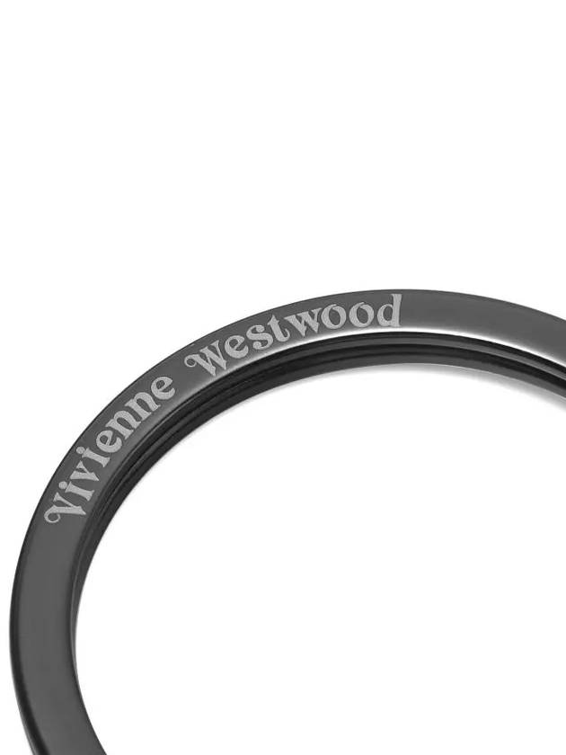 Hammered ORB Key Holder Black - VIVIENNE WESTWOOD - BALAAN 4