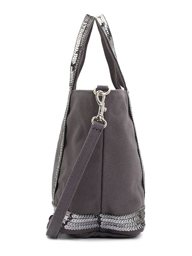 Cabas XS AJ 2way Canvas Tote Bag Anthracite - VANESSA BRUNO - BALAAN 3