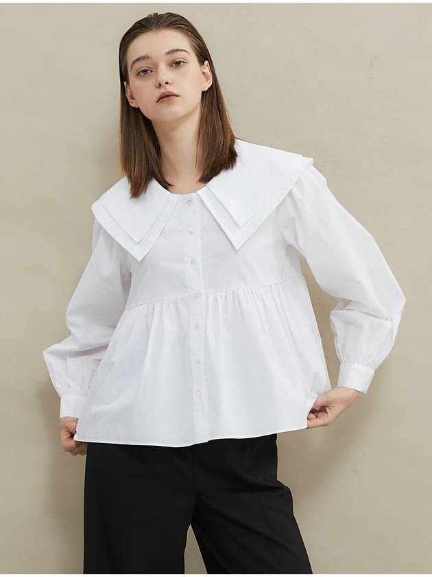 Sailor Double Collar Blouse White - MANAVIS7 - BALAAN 2