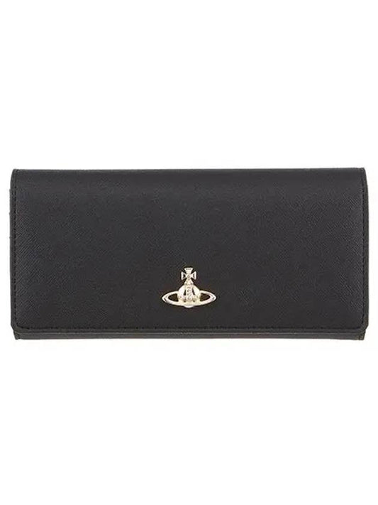 5104007BU S000B N401 ORB Logo Saffiano Vegan Biogreen Women s Long Wallet - VIVIENNE WESTWOOD - BALAAN 2