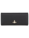 5104007BU S000B N401 ORB Logo Saffiano Vegan Biogreen Women s Long Wallet - VIVIENNE WESTWOOD - BALAAN 5