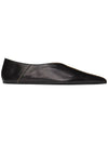 Logo Leather Flats Black - ACNE STUDIOS - BALAAN 3