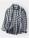 Flannel check shirt navy - INDUST - BALAAN 4