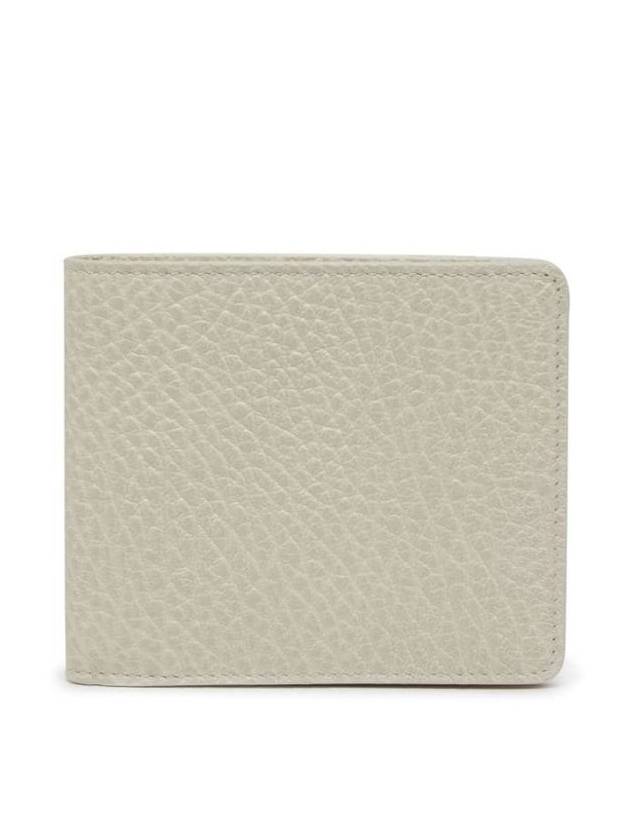 Stitched Leather Bifold Half Wallet Grey - MAISON MARGIELA - BALAAN 10