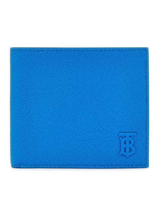 TB Logo Bifold Grainy Leather Half Wallet Vivid Blue - BURBERRY - BALAAN 1