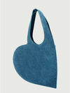 Mini Heart Denim Tote Bag Washed Blue - COPERNI - BALAAN 4