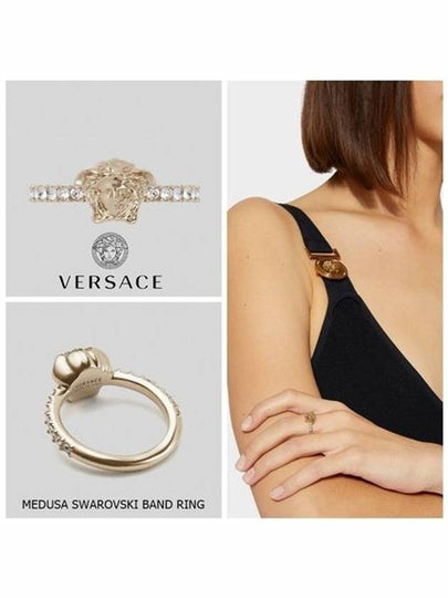 Crystal La Medusa Ring Gold - VERSACE - BALAAN 2