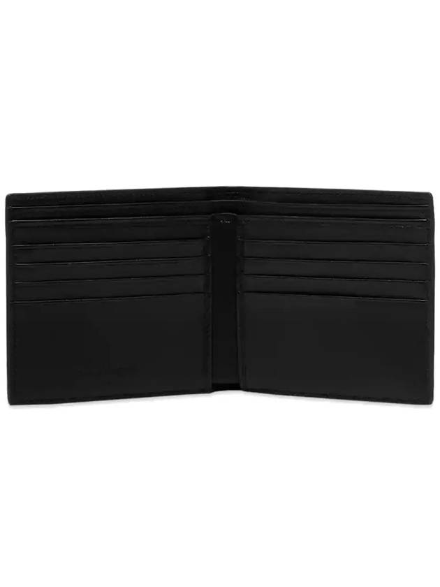 Graffiti Logo 8CC Half Wallet Black - ALEXANDER MCQUEEN - BALAAN 5