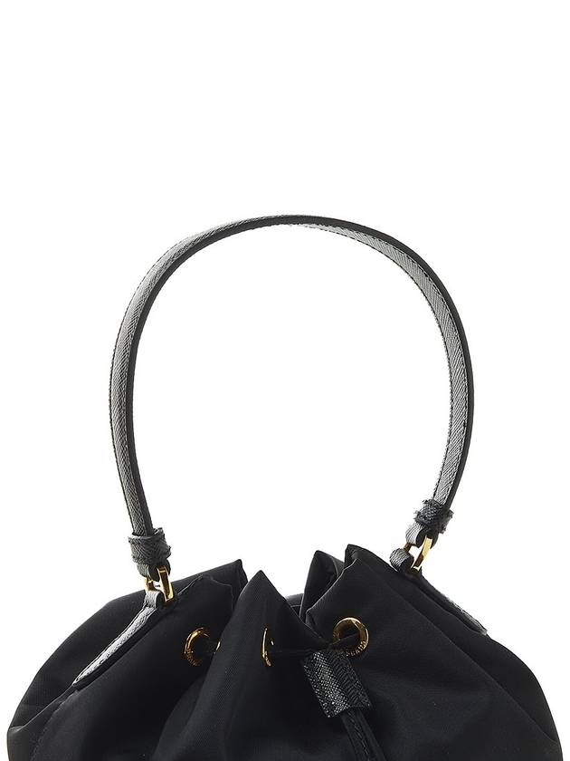 Duet Re-Nylon Bucket Bag Black - PRADA - BALAAN 8