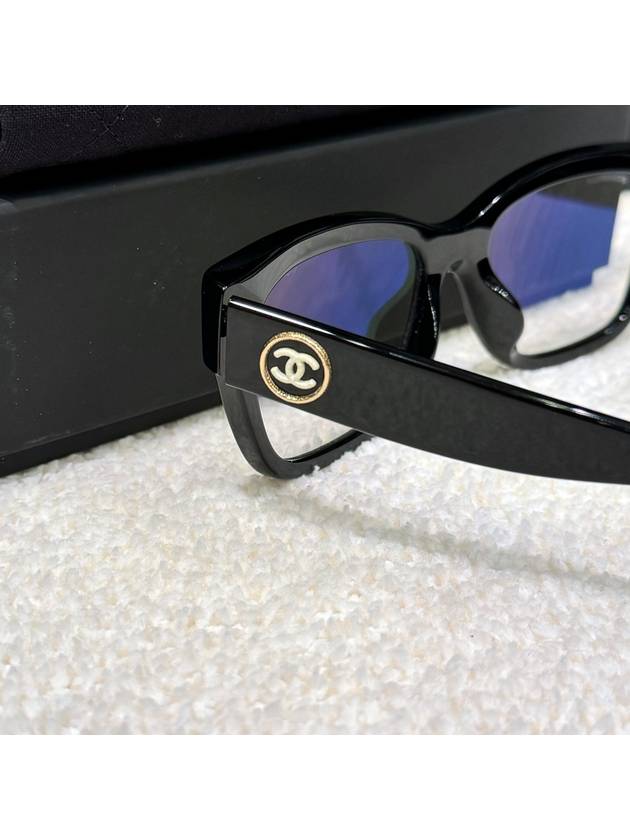 Glasses classic horn rim CC logo black - CHANEL - BALAAN 4