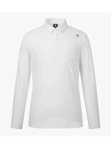 GOLF Men s Jacquard MIX Material Long Sleeve T Shirt DP32MFTL94 - DESCENTE - BALAAN 1