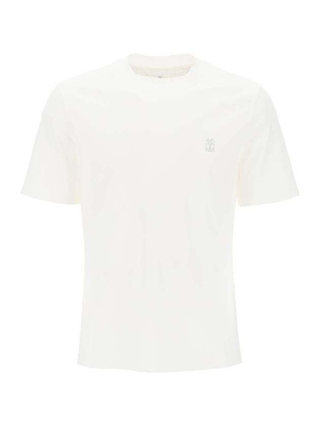 Logo Short Sleeve T-shirt White - BRUNELLO CUCINELLI - BALAAN 1