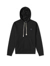 Face Patch Logo Hoodie Black - ACNE STUDIOS - BALAAN 1