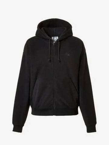 Women s Polar Fleece Hooded Zip Up Over Fit 19 Black - NEW BALANCE - BALAAN 1