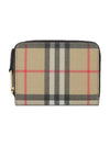 Vintage Check Zipper Card Wallet Beige - BURBERRY - BALAAN 2