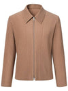 Men's two-way pleated blouson jacket beige - MONPLISSE - BALAAN 2