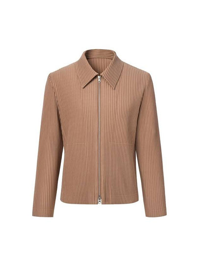 Men's two-way pleated blouson jacket beige - MONPLISSE - BALAAN 2