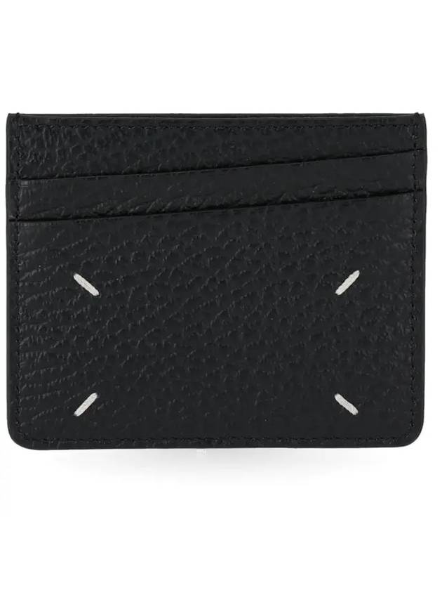 Four Stitch Card Wallet Black - MAISON MARGIELA - BALAAN 1