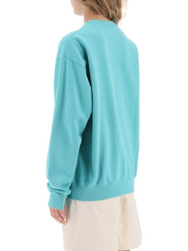 Health Club Print Cotton Sweatshirt Mint - SPORTY & RICH - BALAAN 4