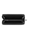 Oblique Jacquard Zipper Long Wallet Black - DIOR - BALAAN 3