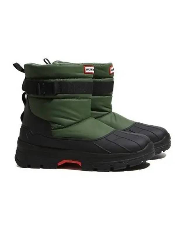 MEN Intrepid Buckle Short Snow Boots Flex Green MFS1000NYRFXB - HUNTER - BALAAN 1