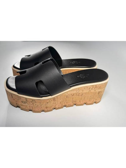 Eze 30 Calfskin Sandals Black - HERMES - BALAAN 2