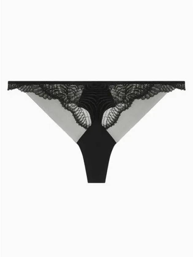 Underwear Women s CK Black Geo Lace T panties QF7910UB1 - CALVIN KLEIN - BALAAN 1