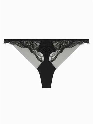 Underwear Women s CK Black Geo Lace T panties QF7910UB1 - CALVIN KLEIN - BALAAN 1