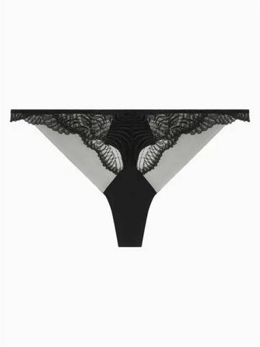 Underwear Women s CK Black Geo Lace T panties QF7910UB1 - CALVIN KLEIN - BALAAN 1