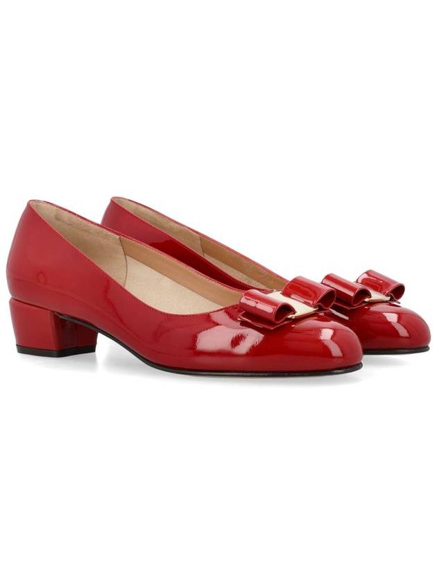 Salvatore Ferragamo Vara Bow Patent Leather Pumps - SALVATORE FERRAGAMO - BALAAN 2