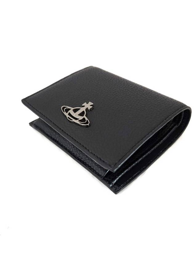 Men's ORB Logo Half Wallet Black - VIVIENNE WESTWOOD - BALAAN 2