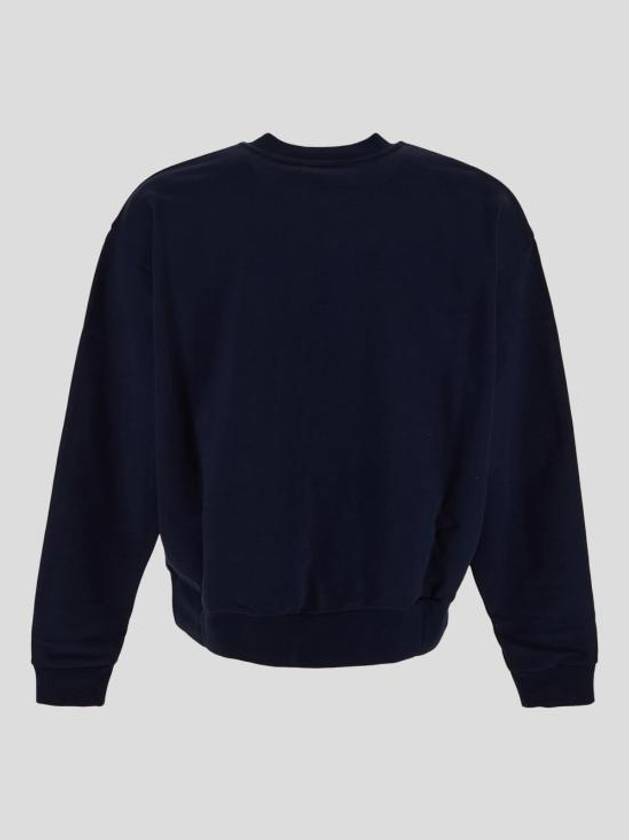 Mini Logo Organic Cotton Sweatshirt Navy - MARNI - BALAAN 3