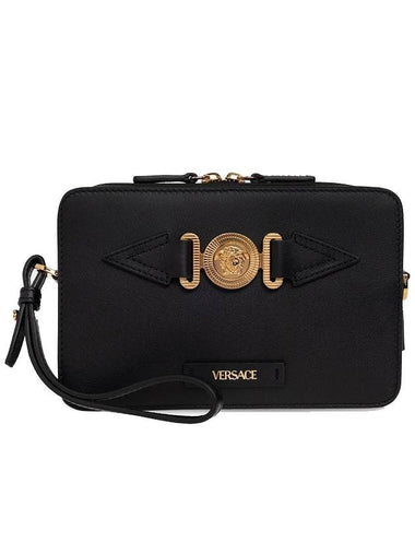 Medusa Logo Biggie Shoulder Bag Black - VERSACE - BALAAN 1