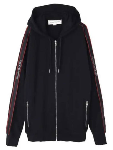 logo tape hooded sweatshirt - ALEXANDER MCQUEEN - BALAAN 1