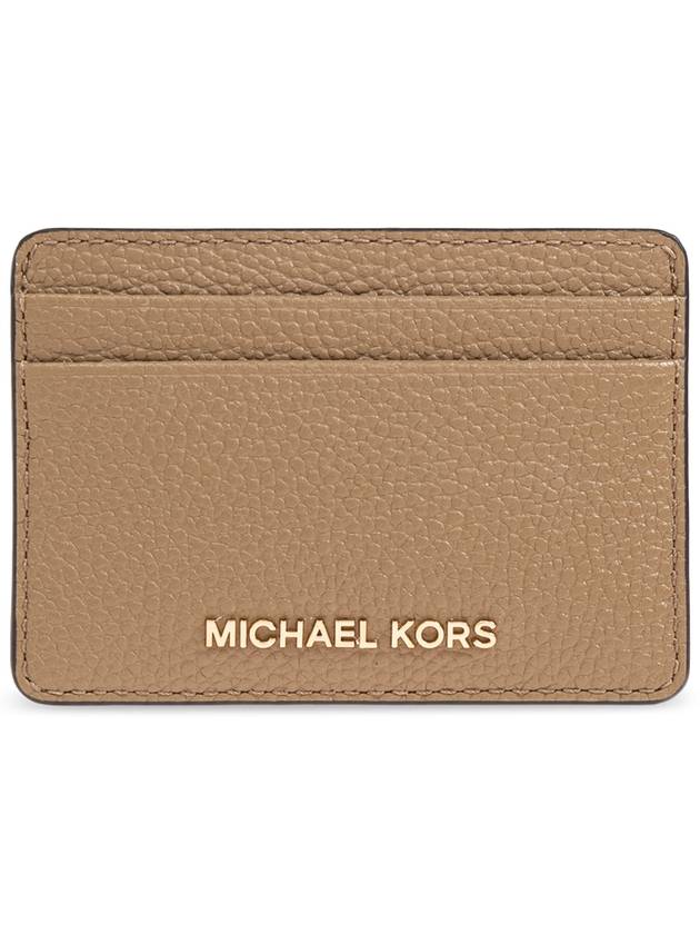 Michael Michael Kors Card Case Jet Set, Women's, Beige - MICHAEL KORS - BALAAN 1