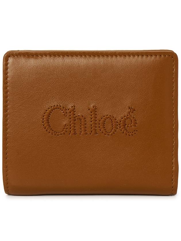 Sense Soft Leather Half Wallet Brown - CHLOE - BALAAN 2